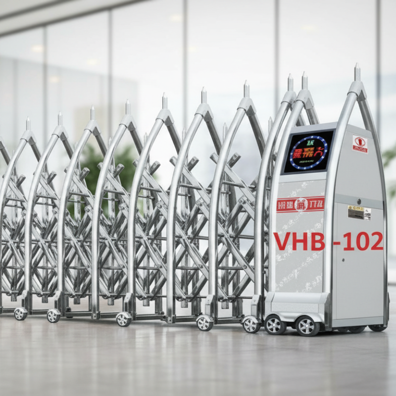 CỔNG XẾP INOX ĐIỆN VHB – 102