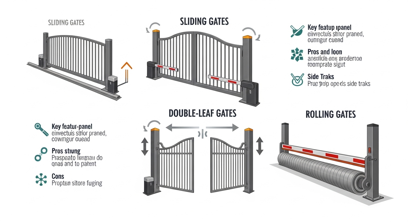 Các loại cửa cổng tự động phổ biến tại Việt Nam