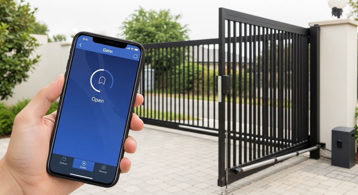 Điều khiển cửa cổng tự động bằng điện thoại thông minh